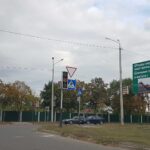 Билборд на перекрестке ул. Междугородняя / ул. Лазурная (сторона А)