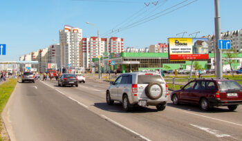 Билборд по ул. Мазурова 73 (перекресток возле АЛМИ) (сторона А)