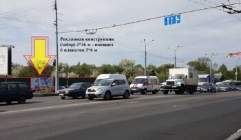 Рекламный забор по ул. Барыкина (перекресток "ЗИПа") 3*36 метров (6 рекламных полей 3*6 м)
