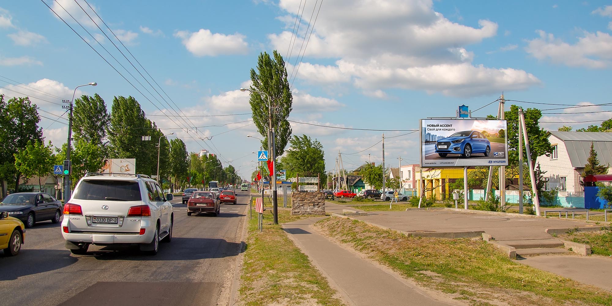 билборд на перекрестке ул.Ильича / ул. Зайцева (сторона А)