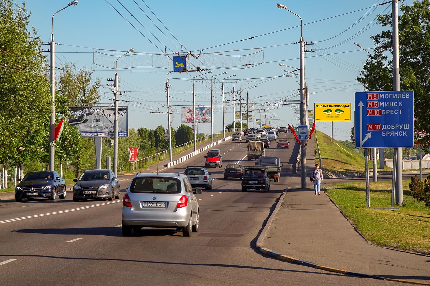 Билборд по ул.Ильича, выезд на мост из Новобелицы 2 (сторона А)