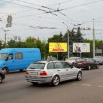 Билборд на перекрестке ул. Б.Хмельницкого и ул. Полесская (сторона А)