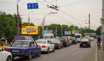 Билборд на перекрестке ул. Б.Хмельницкого и ул. Полесская (сторона Б)